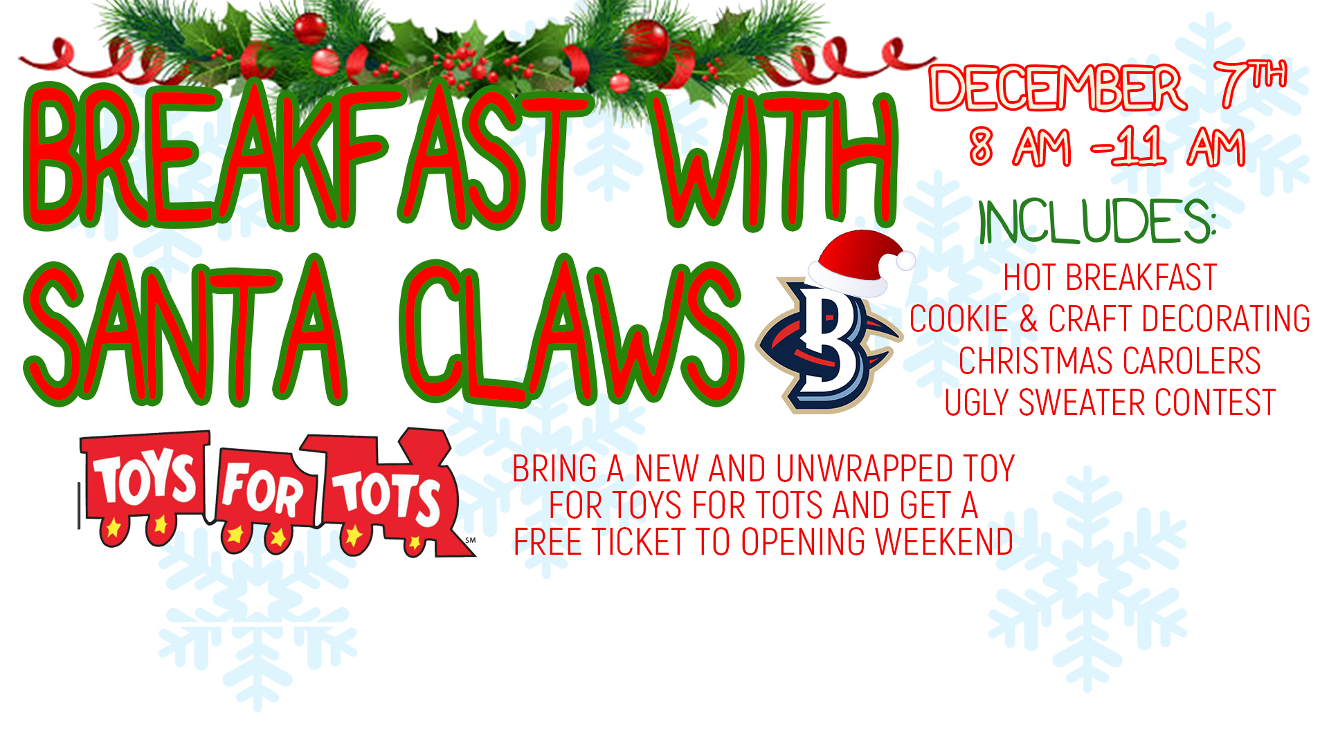 Breakfast With Santa Claws Returns